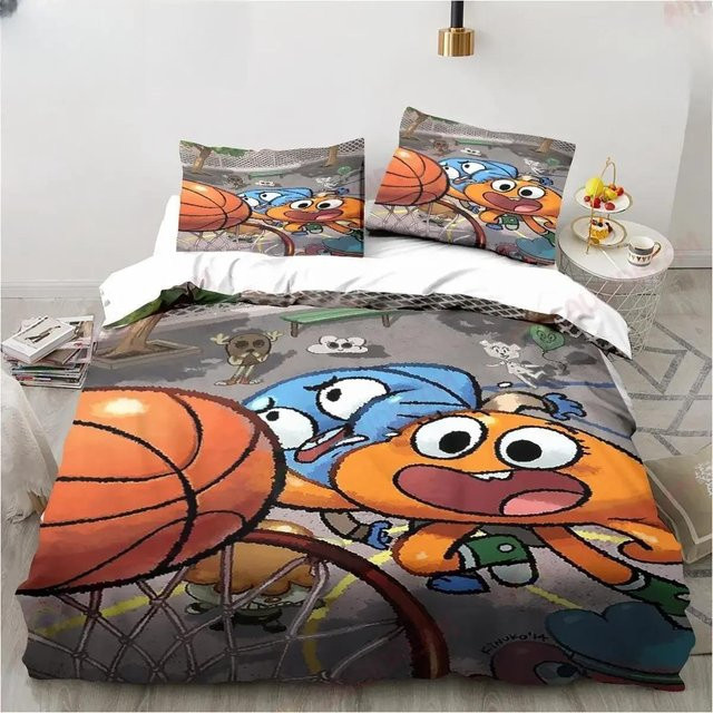 Bettwäsche-Set The Amazing World Gumball für Kinder aus Mikrofaser und Polyester, Mehrfarbig, B: 173 cm, L: 218 cm - Bild 1