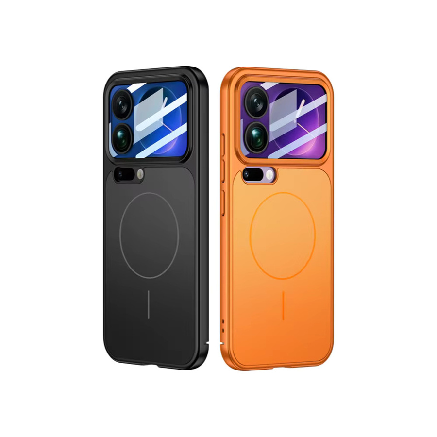Magnetische PC-Handyhülle für Xiaomi 17 Pro Max in Orange, matte und stoßfeste Schutzhülle - Bild 3