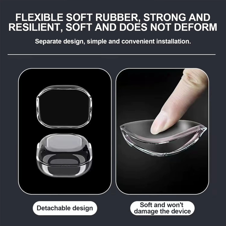 Transparente TPU Schutzhülle für Samsung Galaxy Buds 4/4 Pro inklusive Reinigungsset, Schlüsselanhänger und Lanyard - Bild 2