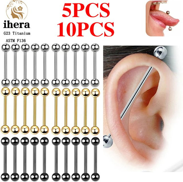 ihera Industrial Barbell Ring, Titan, Unisex - Bild 1