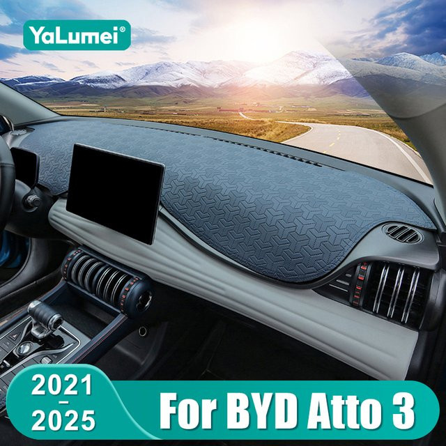 YaLumei Dashboard Abdeckung aus Leder für BYD Atto 3 Yuan Plus (2021-2024) als rutschfester Sonnenschutz - Bild 1