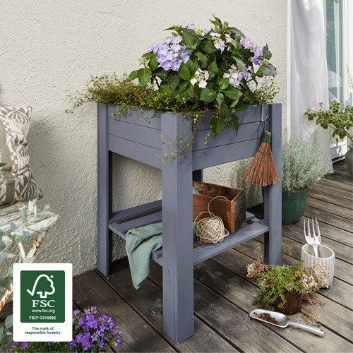 WAGNER SYSTEM Hochbeet aus Holz in Grau - Bild 2