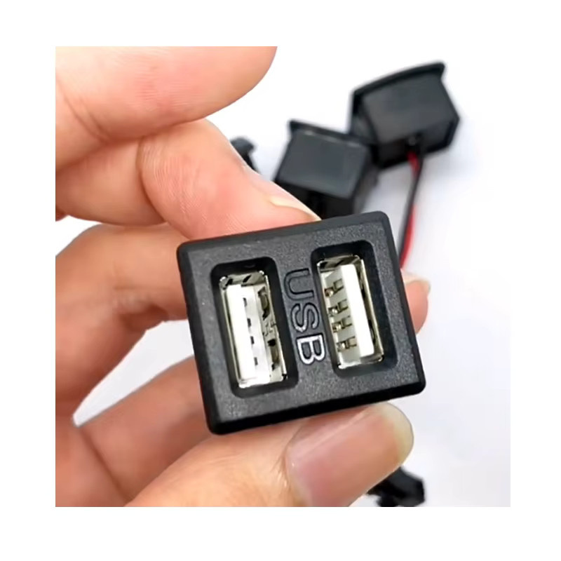 JCD DIY USB Typ-C Buchse und USB Ladebuchse Doppel Schicht in Schwarz - Bild 3