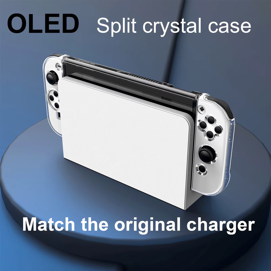 Transparente Kristallhülle im Slim Split Design für Nintendo Switch, Nintendo Switch OLED und Nintendo Switch Lite von PC - Bild 4