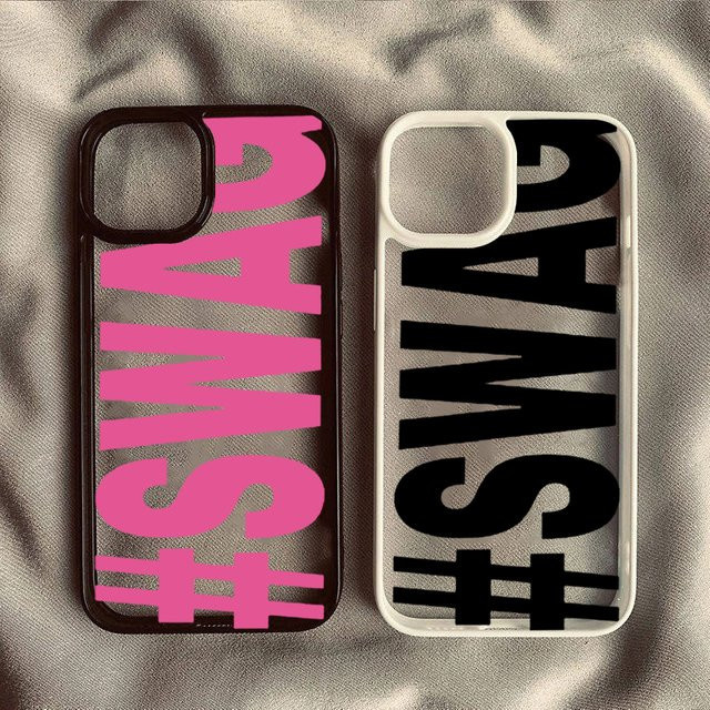 SWAG Bold Letter Stoßfeste Handyhülle für iPhone Modelle - Bild 1