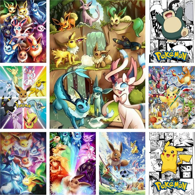 Potdemiel DIY Diamant-Luftmalerei-Set Anime Fantasy-Landschaft in Multicolour zur Wanddekoration - Bild 1