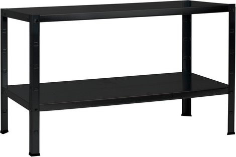 SCHULTE REGALWELT Grundregal aus Metall in Schwarz, B/T/H: 100 x 43 x 40 cm - Bild 1