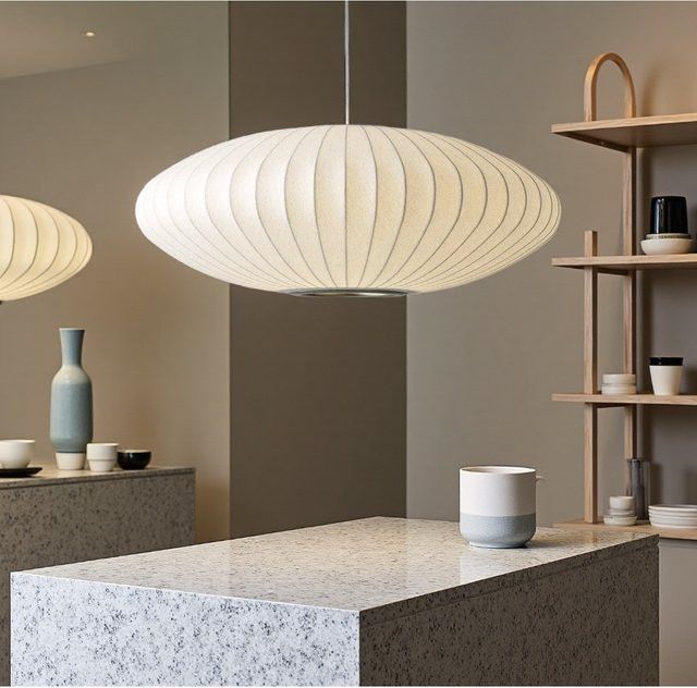 JOYINLED Moderne Seiden-Pendelleuchte im minimalistischen Design für Wohnzimmer und Esszimmer - Bild 1