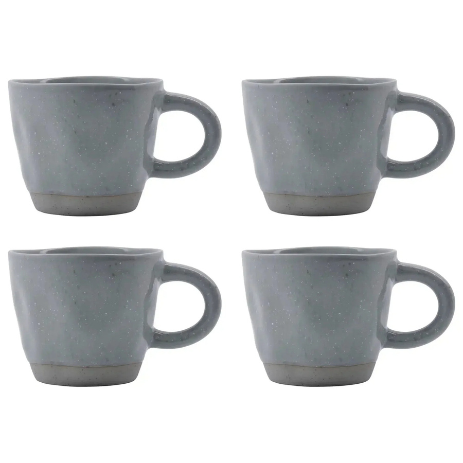 House Doctor Becher Vida Hellblau 4er Set Höhe: 9 cm - Bild 1