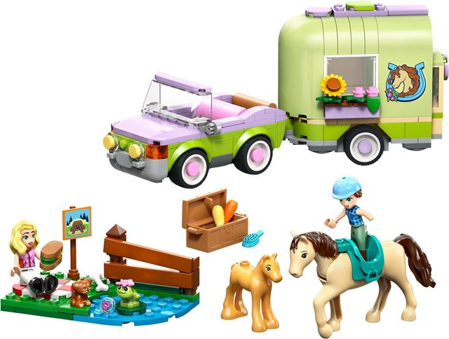 LEGO Friends Pferd und Fohlen mit Pferdeanhänger Spielset - Bild 3