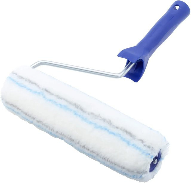 LUX-TOOLS Acryl-Roller mit gepolstertem 2K-Softgriff in Schwarz-Blau, Breite: 25 cm - Bild 1