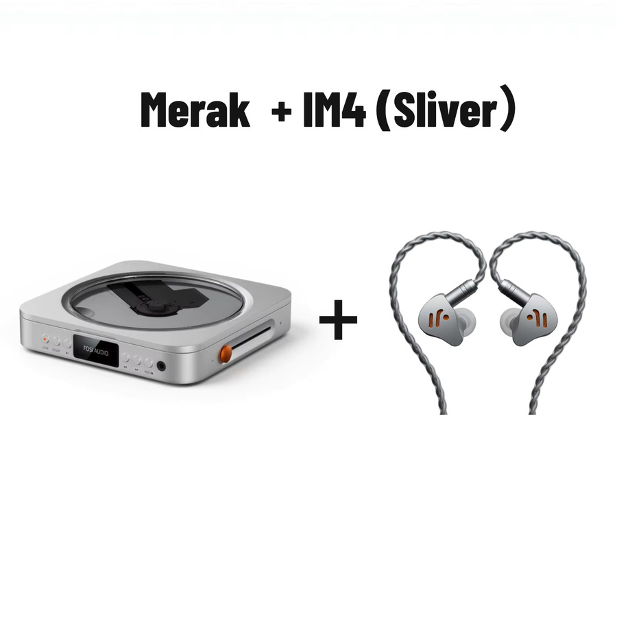 Fosi Audio Merak HiFi CD-Player in Silber mit CS43131 DAC, Kopfhörerverstärker und USB-Ripping-Funktion inklusive Fernbedienung - Bild 6
