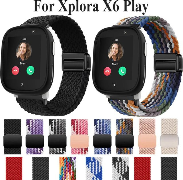 Xplora Uhrenarmband Nylon, magnetisch geflochten, multicolor, Kinder - Bild 1