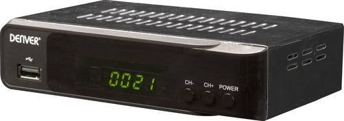 Denver DVBS-206HD Full HD DVB-S2 SAT-Receiver in Schwarz mit HDMI und USB-Anschluss - Bild 1