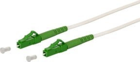 Metz Connect OpDAT FTTH Patchkabel OS2 LCAPC/LCAPC, Farbe: Weiß, Länge: 15 m - Bild 1