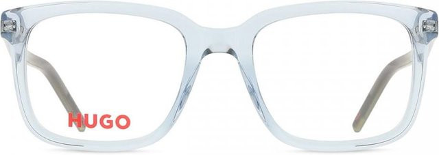 Hugo HG 1261R Korrektionsbrille Herren, Vollrand, rechteckig, transparent, blue, white, Acetate - Bild 1