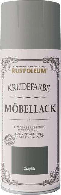 Rust-Oleum Kreidefarbe Sprühfarbe für Möbel in Graphit Grau 400 ml - Bild 1