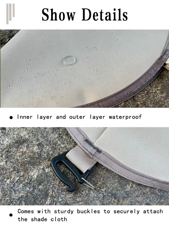 Top Lander Zeltplane Anschluss Adapter in Beige für Outdoor Markise und Baldachin - Bild 3