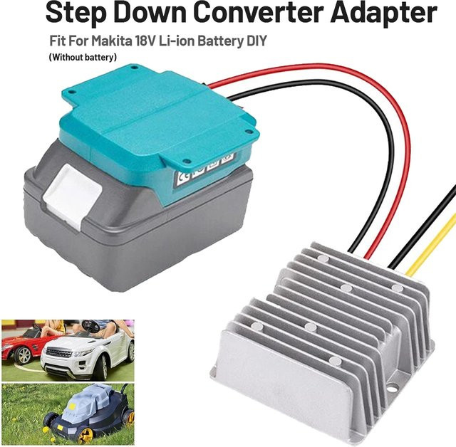 Makita DC 18V zu DC 12V 20A 240W Abwärtswandler Adapter für Li-Ionen-Akkus als Buck-Boost Spannungsregler - Bild 1