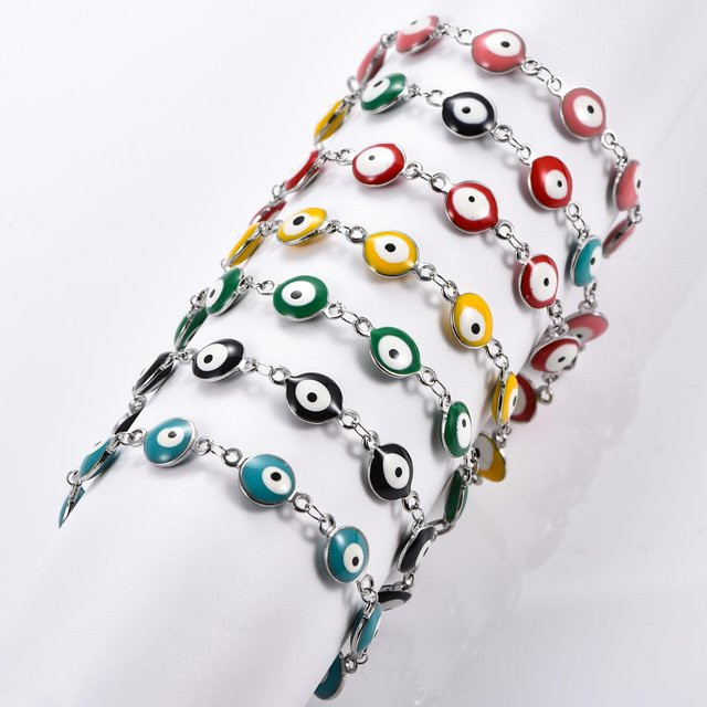 Armband Gliederkette Edelstahl, Silber, Damen, 20 cm - Bild 1