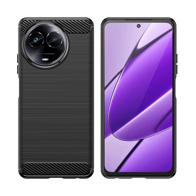 Stoßfeste Schutzhülle aus weichem Silikon-TPU für Realme 11 5G, 11X 5G, Narzo 60X, C67 5G und V50S in Rot - Bild 3