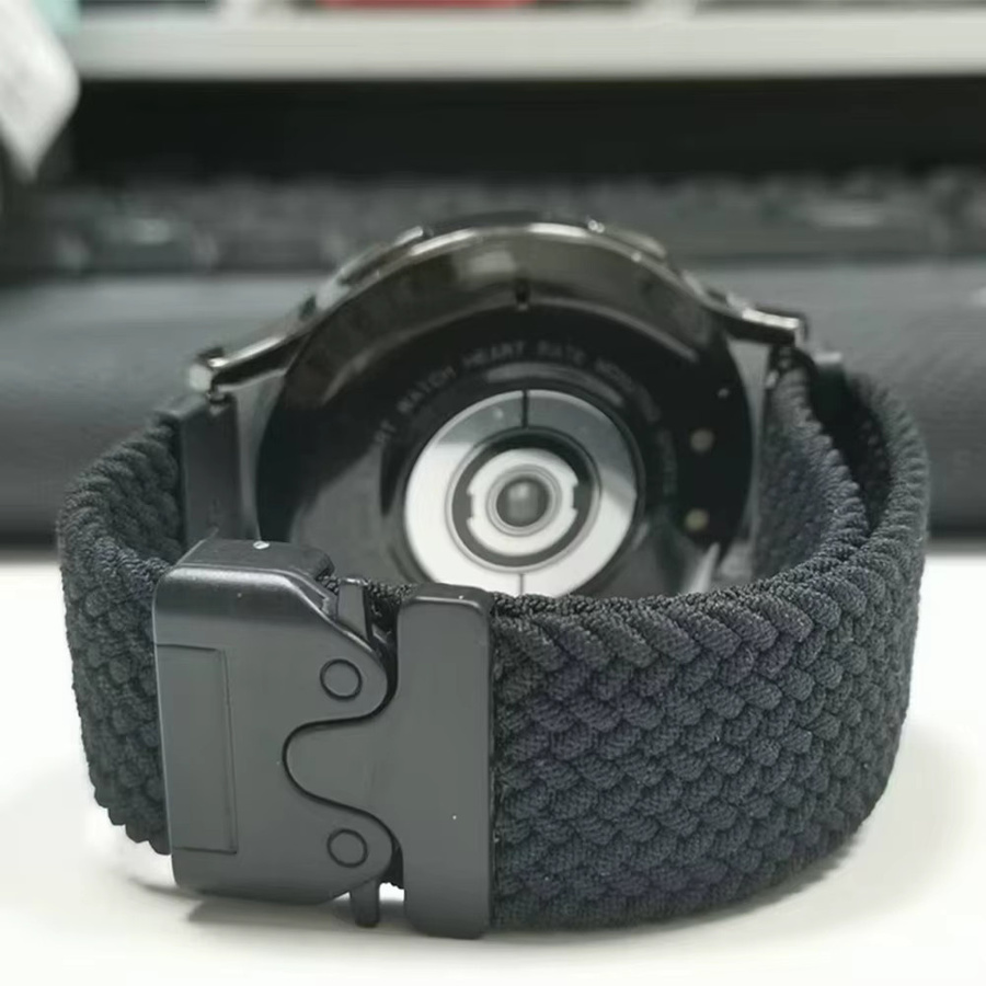 Huami Uhrenarmband Nylon, 20 22 mm, Schwarz, Unisex - Bild 3
