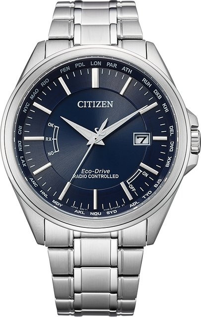 Citizen Armbanduhr, Solar, Edelstahl, Blau, 43 mm, Herren - Bild 1
