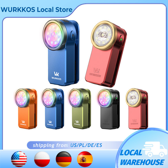 Wurkkos HD03 Clip Light RGB Taschenlampe mit Magnet und USB-C wiederaufladbare Mini-Taschenlampe in Multicolour - Bild 1