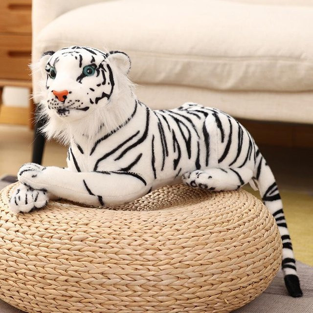 Binchi Fitness Sibirischer Tiger Plüschtier, weiß, ab 3 Jahre - Bild 1