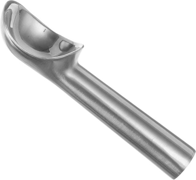 Portionierlöffel für Eis und Sorbet STÖCKEL 124L aus Aluminiumguss und Edelstahl, Silber, Durchmesser: 51 mm - Bild 1