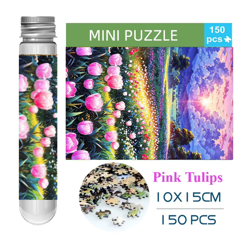 MaxRenard Rosa Tulpen Puzzle, 150 Teile - Bild 5