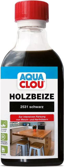 Aqua Clou Holzbeize Schwarz 250 ml - Bild 1