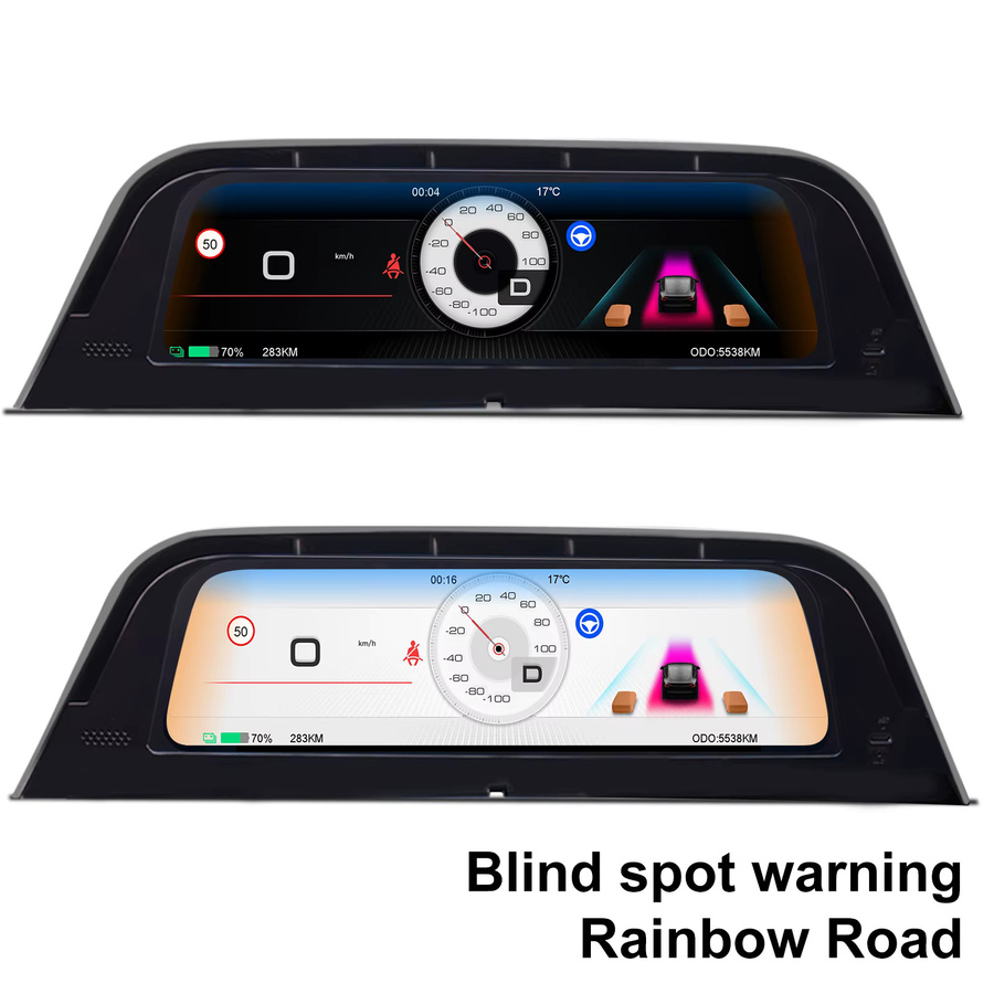 CATRONICS Big Air Vent HUD Display für Tesla Model 3 Highland 2024-2026 und Model Y Juniper 2025-2026, 9,6 Zoll, Schwarz, mit CarPlay Unterstützung und mehrsprachiger Anzeige - Bild 4