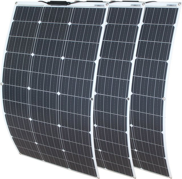 dgsunlight Tragbares Flexibles Solarpanel in Schwarz - Bild 1