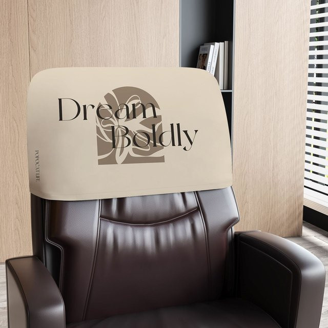 Universeller Stuhlbezug von Yiran Furniture in Schwarz-Weiß mit grafischem Design für Büro, Computer und Massage Liegen, One Size - Bild 1