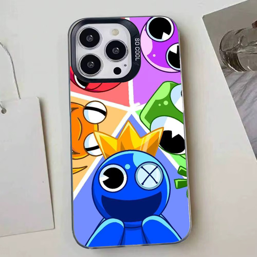 R-Rainbow F-Friends Stoßfeste Handyhülle für iPhone 11 bis iPhone 17 Pro Max Plus in Schwarz Weiß Multicolour - Bild 5