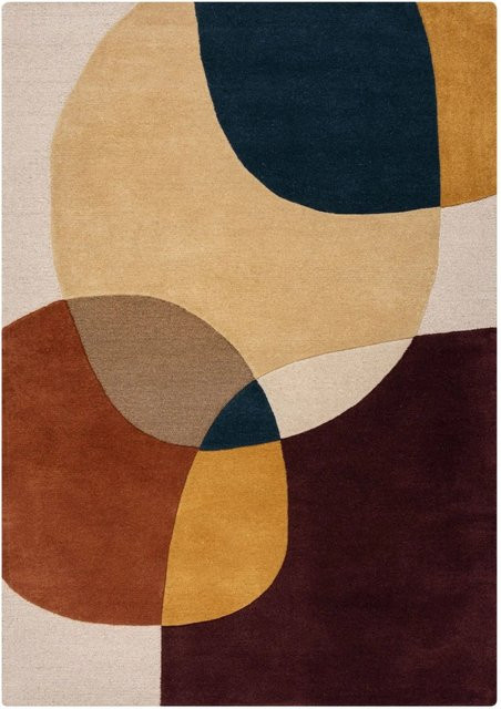 Flair Rugs Wollteppich Glow Abstract Modern Mehrfarbig B: 120 cm, T: 170 cm - Bild 1