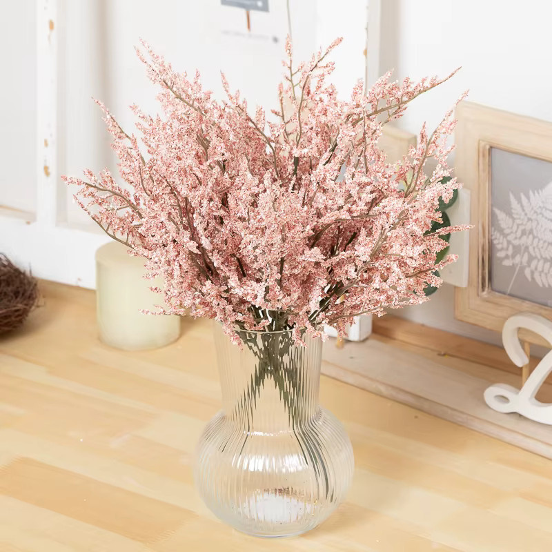 Kahaul Künstliche Blumen in Weiß und Pink, Gypsophila und Lavendel aus Kunststoff für Hochzeiten, Partys und Heimdekoration - Bild 1