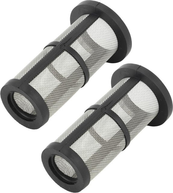 2er-Set mfySpace Inline-Filtersieb aus Edelstahl und Gummi in Silber für Zodiac Polaris 280 380 360 180 - Bild 1
