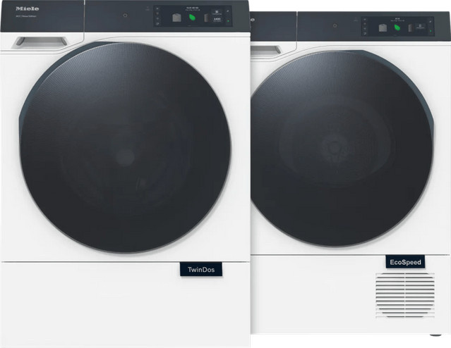 Miele Waschmaschinen-Set Nova: Waschmaschine WQ 1200 WPS und Trockner TQ 1000 WP in Weiß mit QuickWash und Dampfprogrammen - Bild 1