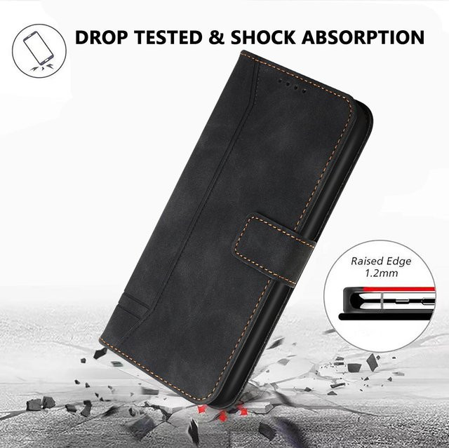 Xiaomi Poco X8 Pro X8 Pro Max Leder Flip Hülle mit NFC Magnetische Brieftaschenhülle in Schwarz - Bild 1