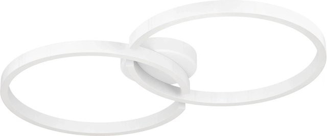 Eglo Amandolo LED-Deckenleuchte RGBW CCT dimmbar mit Fernbedienung Weiß B: 67,5 cm, T: 38 cm, H: 6,5 cm - Bild 1