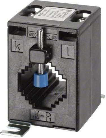 Hager Aufsteckstromwandler SRB00755 in Schwarz mit 75A Primärstrom und 5A Sekundärstrom - Bild 1