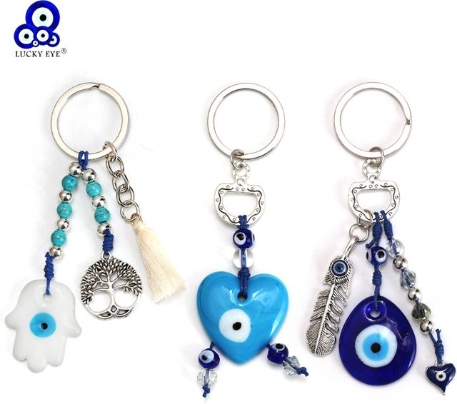 Anhänger Lucky Eye Fatima Hand Herz Stern Wassertropfen, Unisex - Bild 1