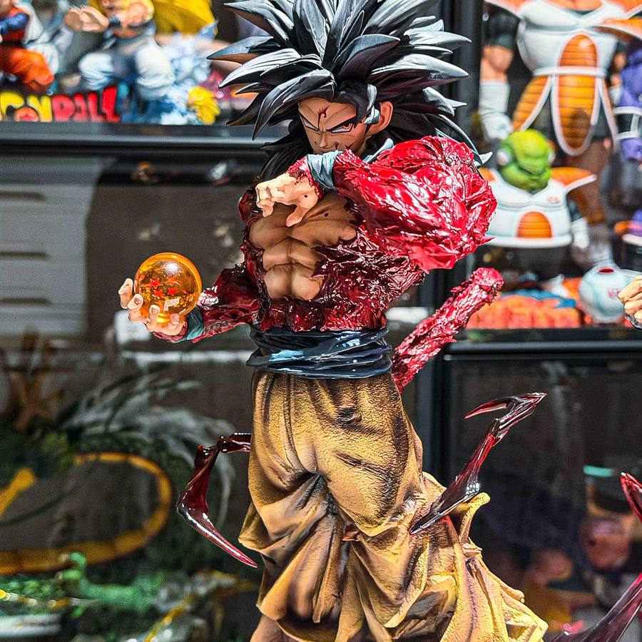 Bandai Dragon Ball Z Ssj4 Goku Anime-Figur, Actionfigur, mit austauschbaren Händen - Bild 3