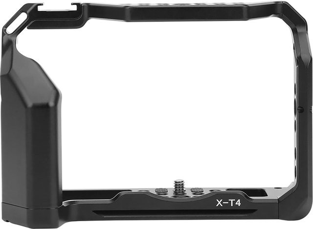 Multifunktionaler Erweiterungsrahmen aus Aluminiumlegierung für Fujifilm X-T4 Spiegellose Kamera, Schwarz - Bild 1