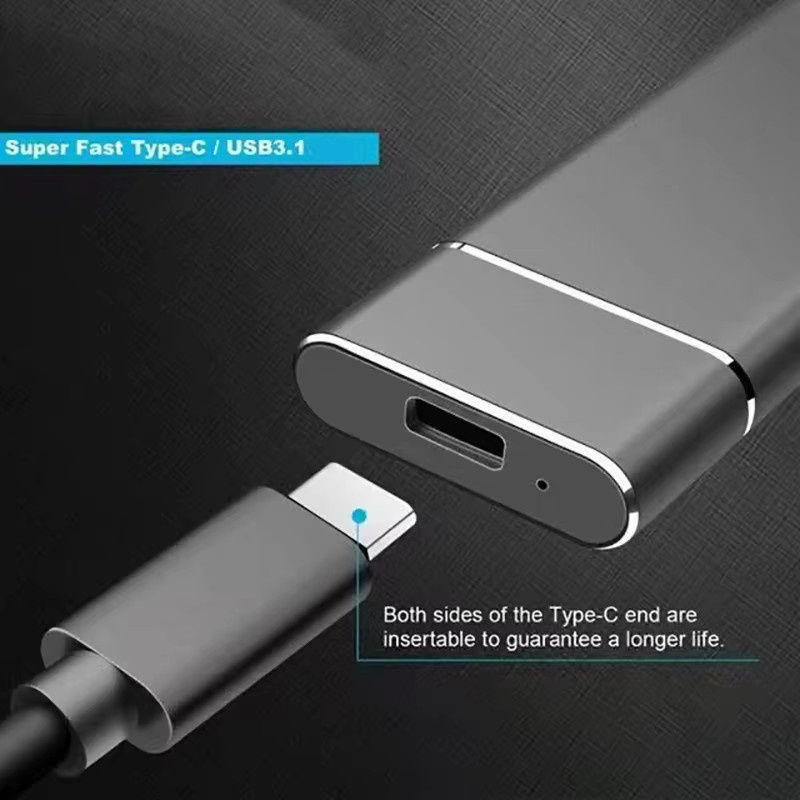 Congdi M.2 NGFF SSD-Gehäuse mit USB Typ C Gen1 5 Gbit/s in Grau - Bild 4