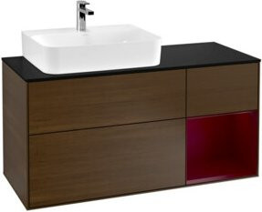 V&B Waschtischunterschrank Finion in Walnuss Venato mit Breite: 120 cm, Tiefe: 50,1 cm, Höhe: 50,1 cm - Bild 1