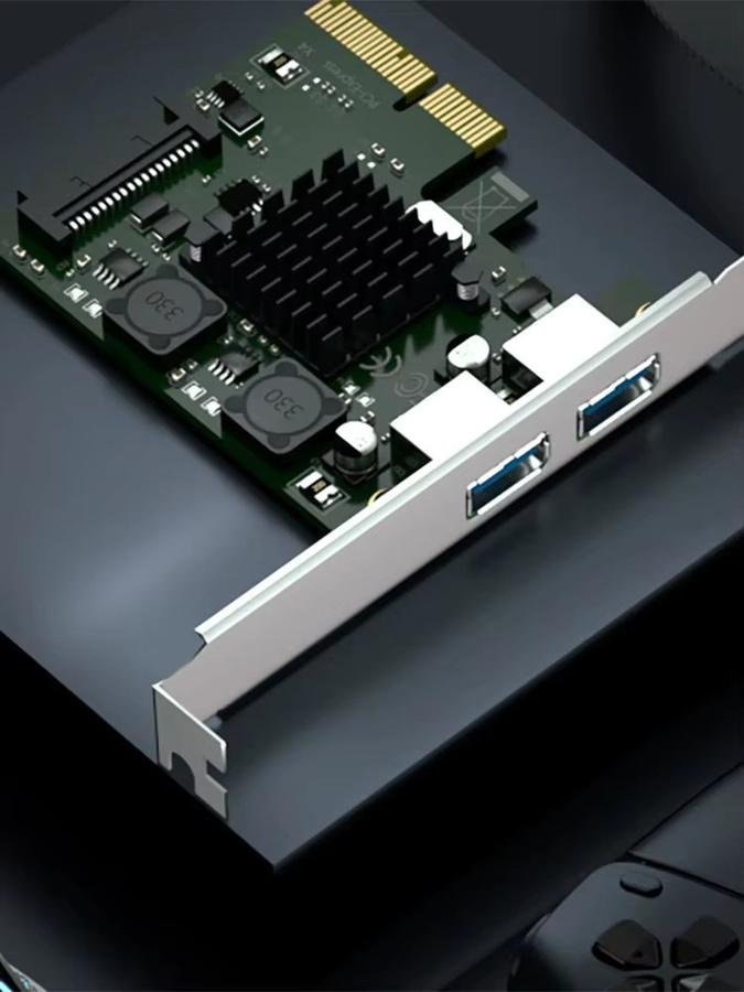 GLOTRENDS USB 3.1 Gen2 Typ-A auf PCIe x4 Erweiterungskarte mit 2 Ports und ASM 3142 Chip - Bild 6