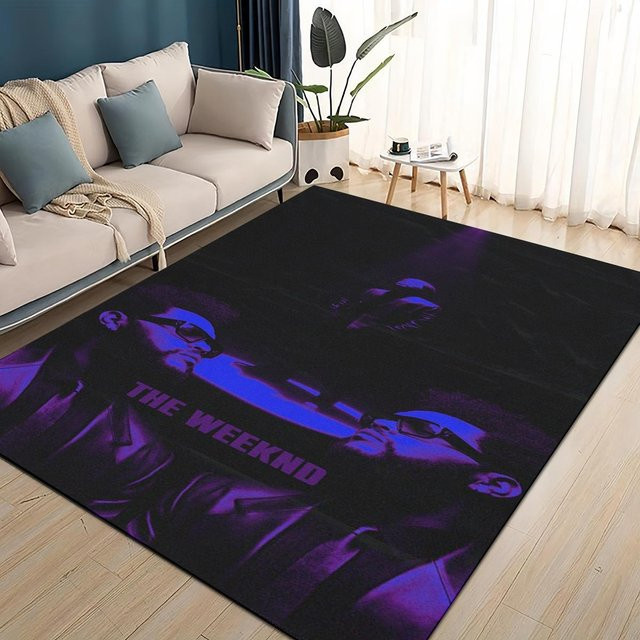 The Weeknd X.O R&B Sänger Teppich, Schwarz, B/H: 60 x 40 cm, Rutschfest und Waschbar - Bild 1